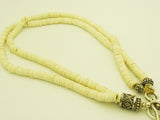 South African Ostrich Shell Beads with Pyrite