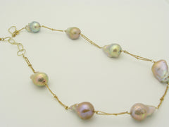 South Sea Gold-Pink Pearl Necklace